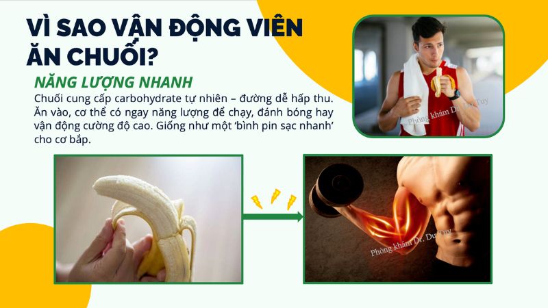 ăn chuối khi luyện tập