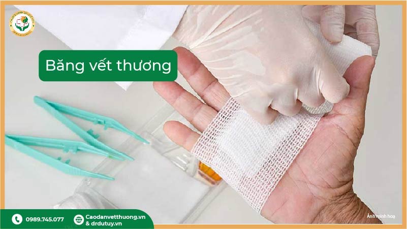 băng vết thương hở bằng gạc