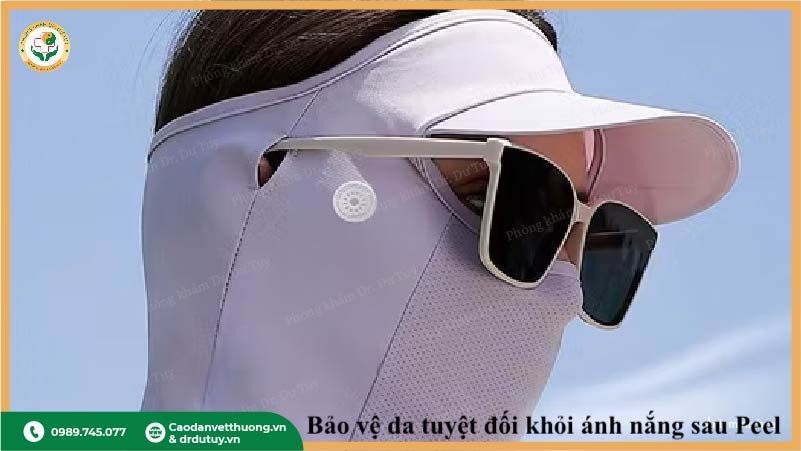 bảo vệ da sau peel chống nắng tuyệt đối