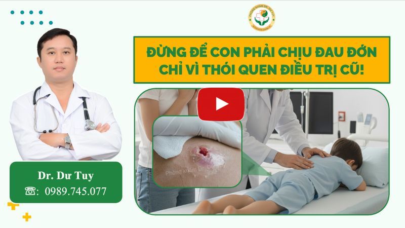 bé bị mụn nhọt