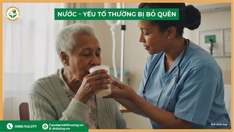 bổ sung nước gips phục hồi da vết loét