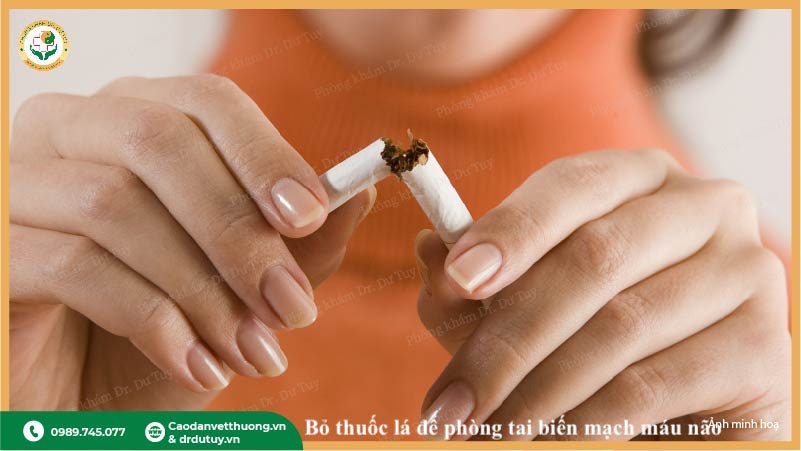 bỏ thuốc lá phòng tai biến