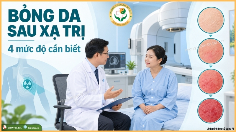 Bỏng da sau xạ trị ung thư vú theo từng mức độ