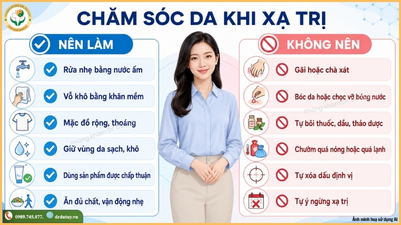 cách chăm sóc da khi xạ trị ung thư vú