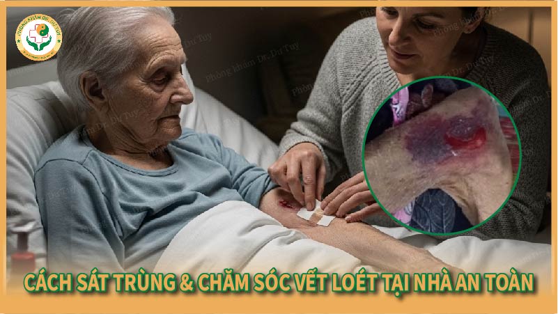 Cách sát trùng & chăm sóc vết loét tại nhà an toàn