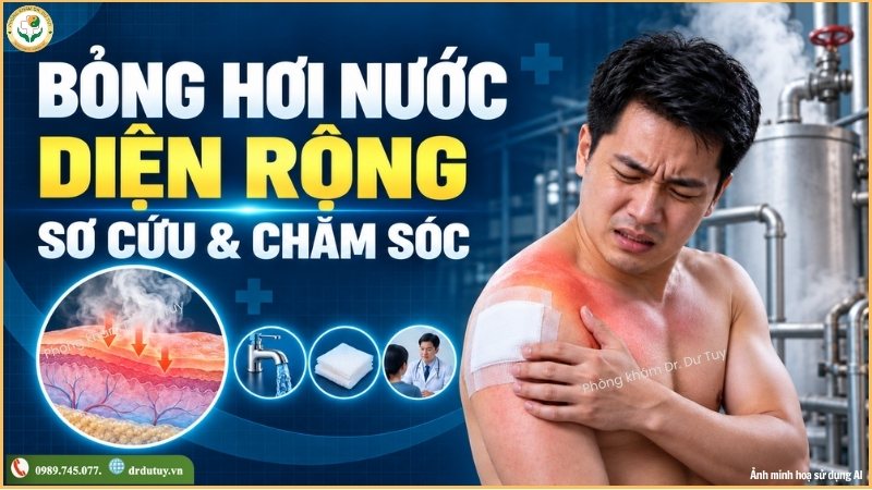 Chữa lành bỏng hơi nước diện rộng bằng Cao dán gia truyền