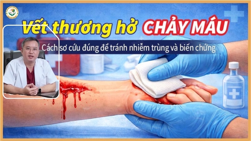 Vết thương hở chảy máu: Cách sơ cứu đúng để tránh nhiễm trùng và biến chứng