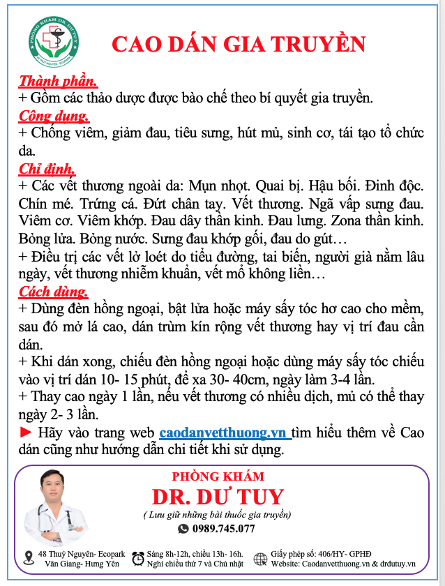 Cao dán gia truyền