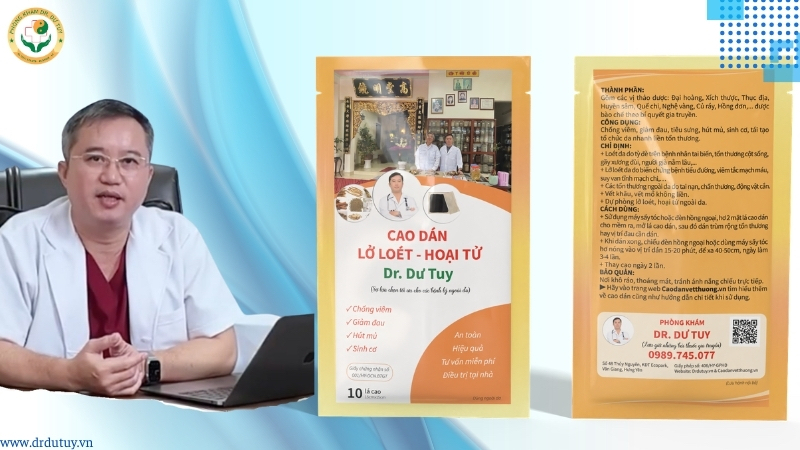 cao dán Dr. Dư Tuy điều trị lở loét