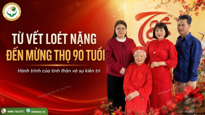 cao dán Dr. Dư Tuy hành trình vết loét đến mừng thọ 90 tuổi