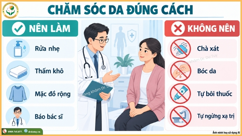 chăm sóc da đúng cách khi xạ trị