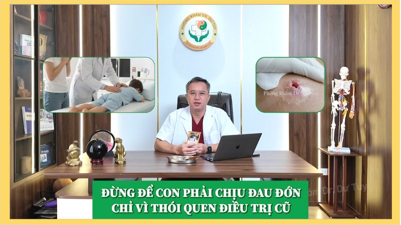 Người mẹ rơi nước mắt khi con khỏi áp xe mà không cần chích rạch