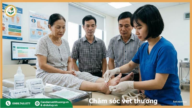 chăm sóc vết loét da ở người già