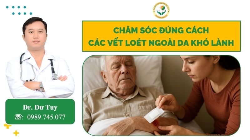 Chăm sóc đúng cách các vết loét ngoài da khó lành