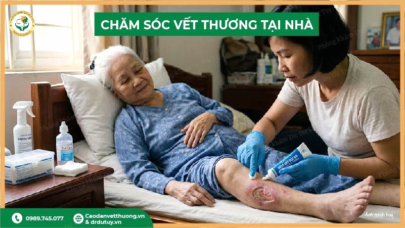 chăm sóc vết thương tại nhà đúng cách