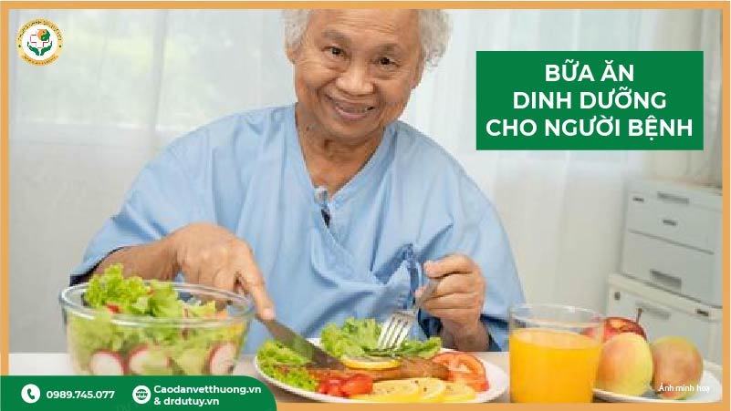 chế độ ăn cho bệnh nhân loét sau tai biến
