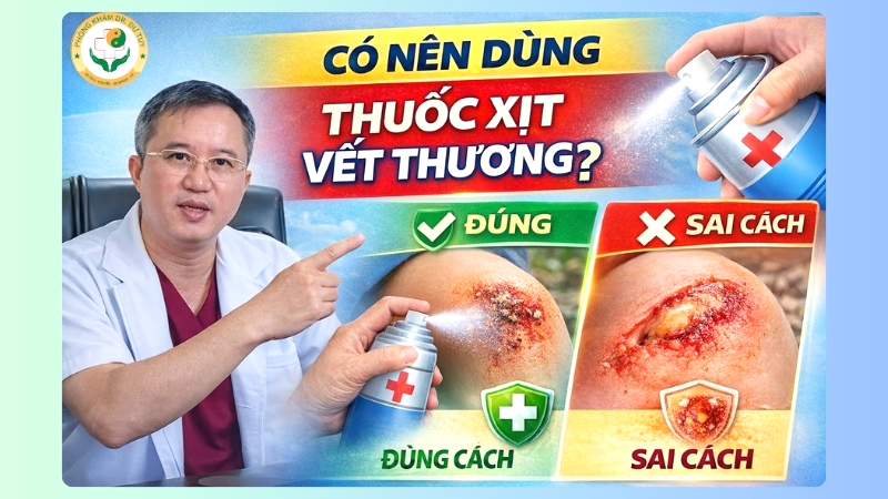 Có nên dùng thuốc xịt vết thương không?