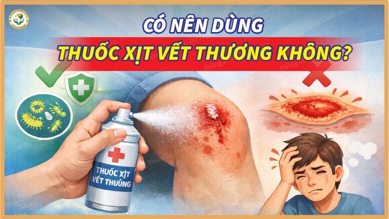có nên dùng thuốc xịt vết thương không