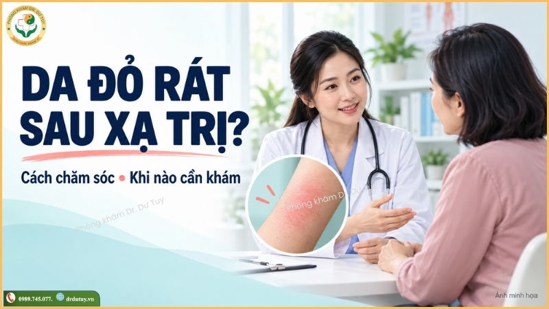 Da đỏ rát sau xạ trị phải làm gì?