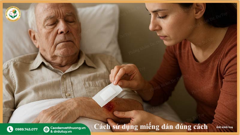 dán băng bảo vệ vết thương ngoài da