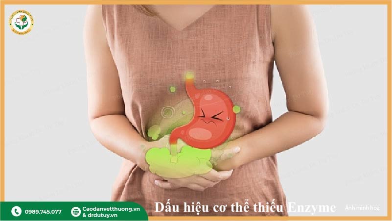 dấu hiệu thiếu enzyme đầy hơi khó tiêu