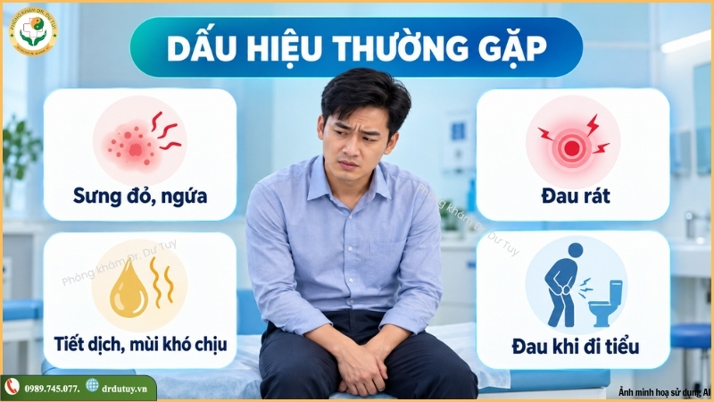 dấu hiệu viêm bao quy đầu