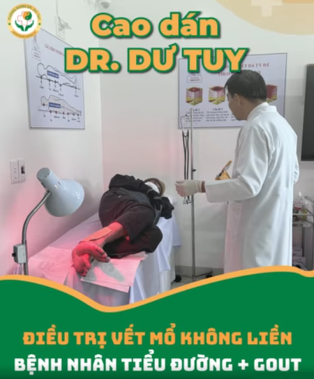 Điều trị cho bệnh nhân 76 tuổi có vết thương không liền vùng chân