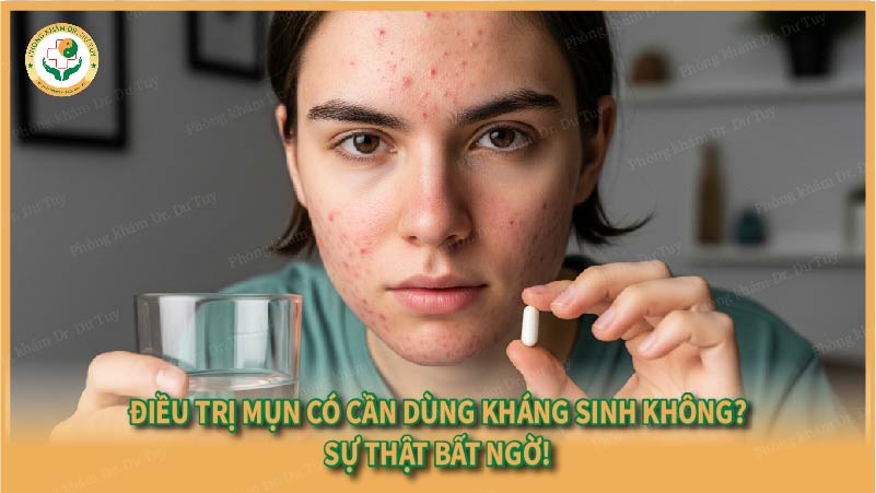 Điều trị mụn có cần dùng kháng sinh không? Sự thật bất ngờ!