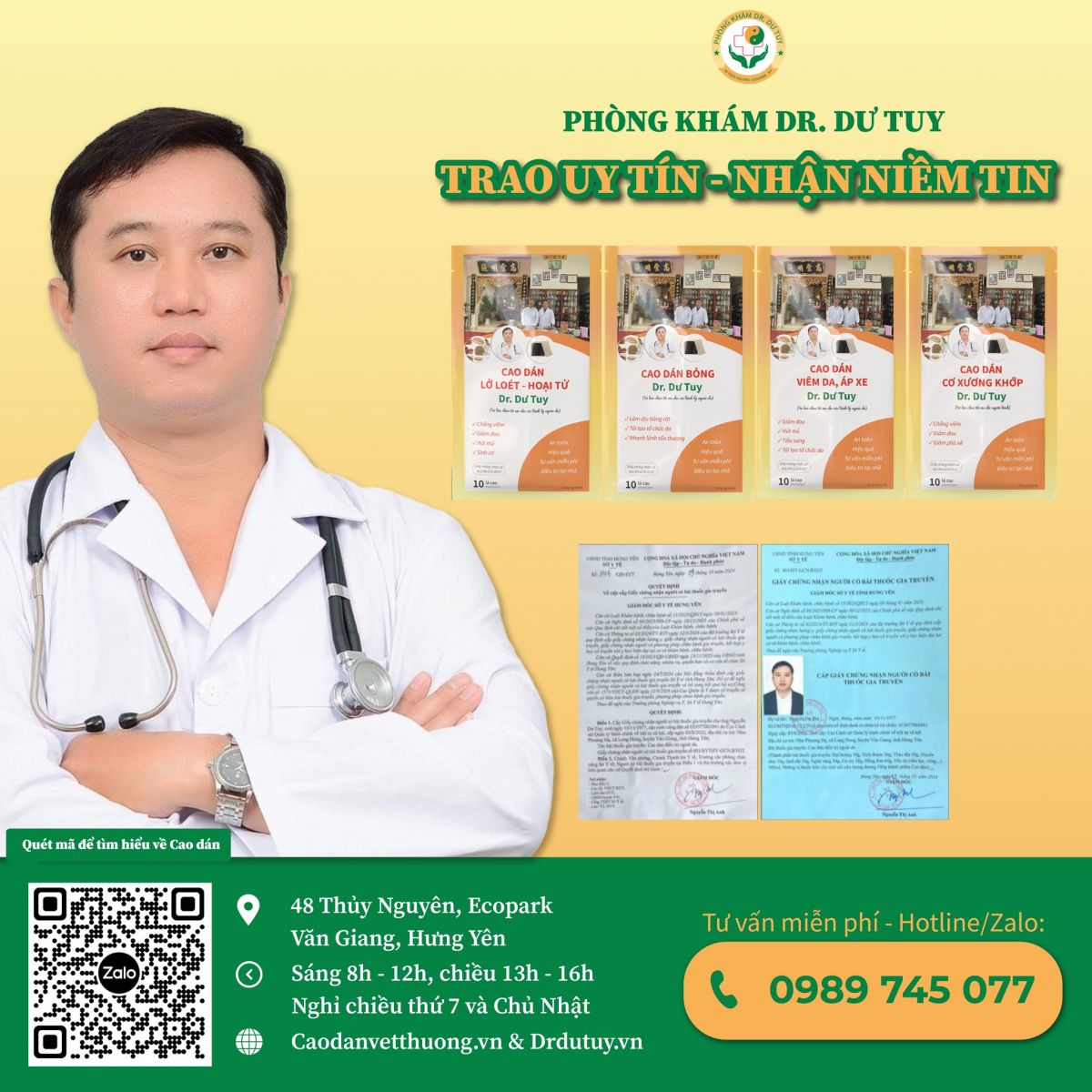 Lợi ích của Cao dán Dr. Dư Tuy trong việc điều trị vết lở loét