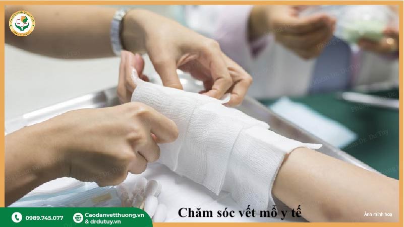 điều trị y tế nhiễm trùng vết mổ
