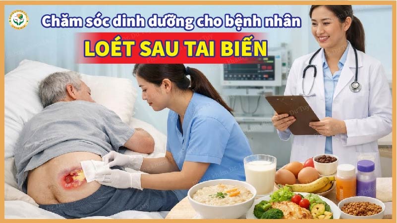 dinh dưỡng bệnh nhân loét sau tai biến