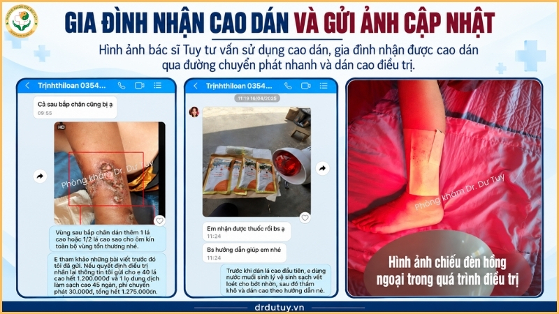 gia đình nhận cao dán Dr. Dư Tuy