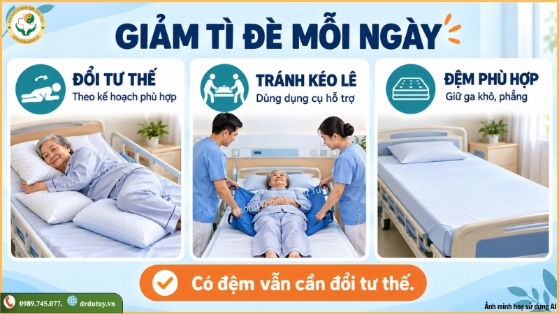 giảm tì đè cho người bệnh nằm lâu