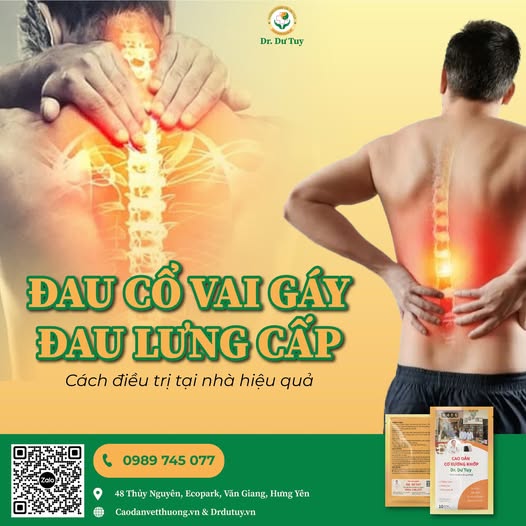 Hướng dẫn điều trị đau vai gáy, đau lưng cấp tại nhà, hiệu quả- an toàn