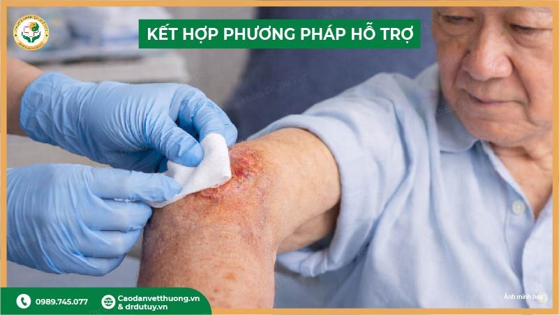 kết hợp chăm sóc và dinh dưỡng giúp lành vết loét