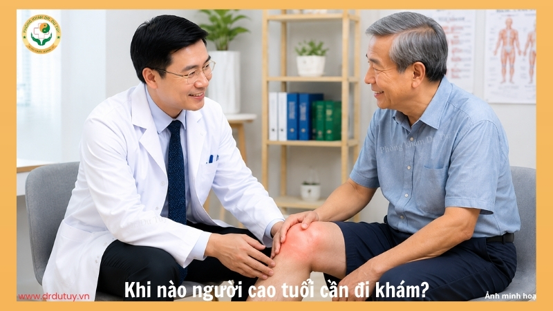 khi nào người cao tuổi bị tràn dịch khớp gối cần đi khám