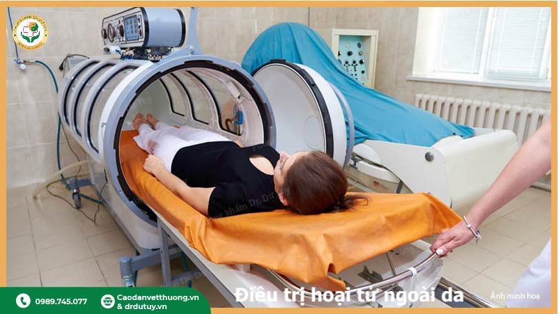 liệu pháp oxy cap áp HBOT điều trị hoại tử da
