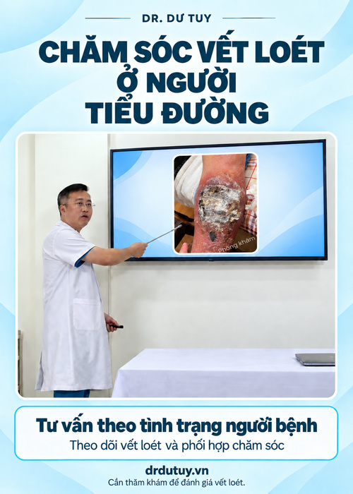 Loét chân do biến chứng tiểu đường