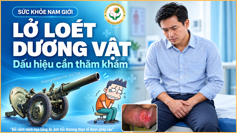 lở loét dương vật cách điều trị tại nhà