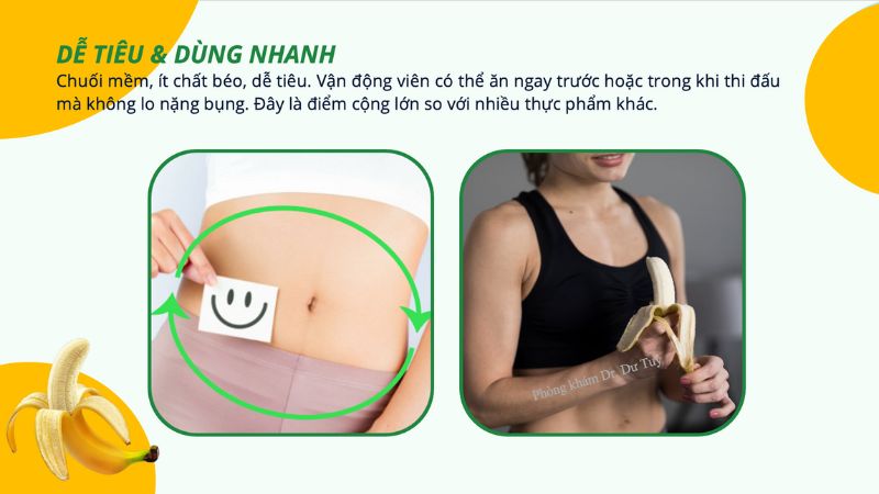 lợi ích của chuối với vận động viên