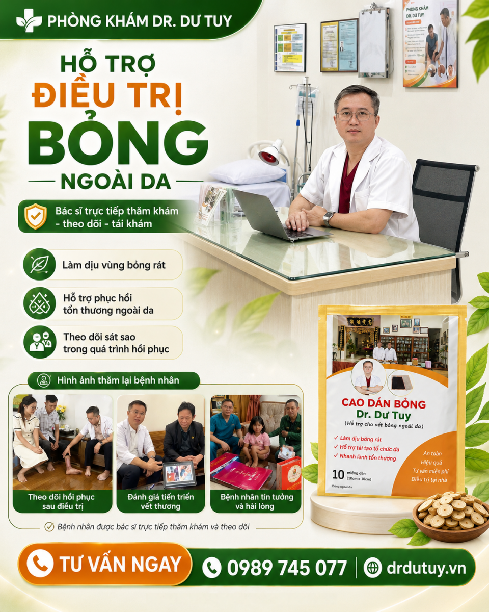 miếng dán trị bỏng