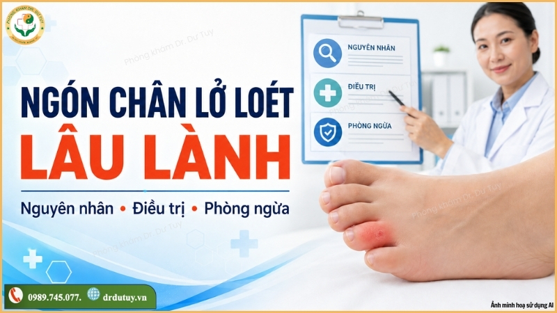 ngón chân lở loét lâu lành nguyên nhân điều trị