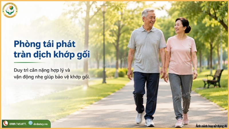 phòng tái phát tràn dịch khớp gối