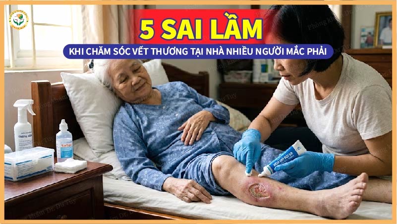 sai lầm chăm sóc vết thương tại nhà