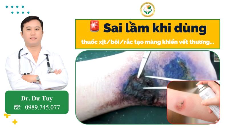 Sai lầm khi dùng thuốc xịt tạo màng vết thương – Bác sĩ cảnh báo