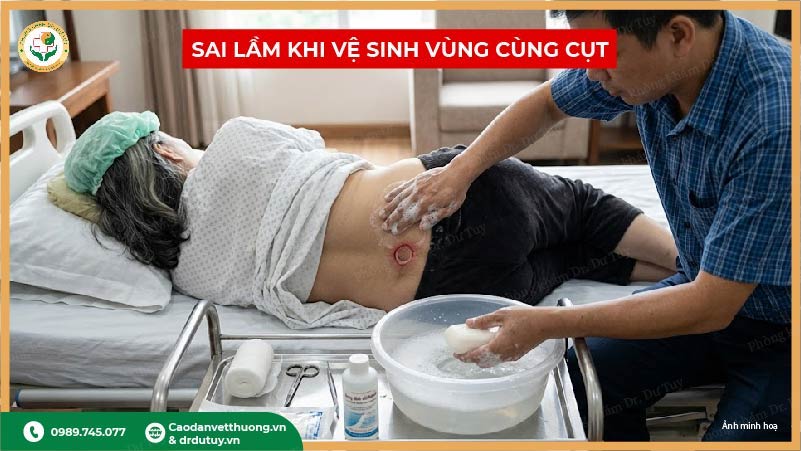 sai lầm khi vệ sinh vùng cùng cụt