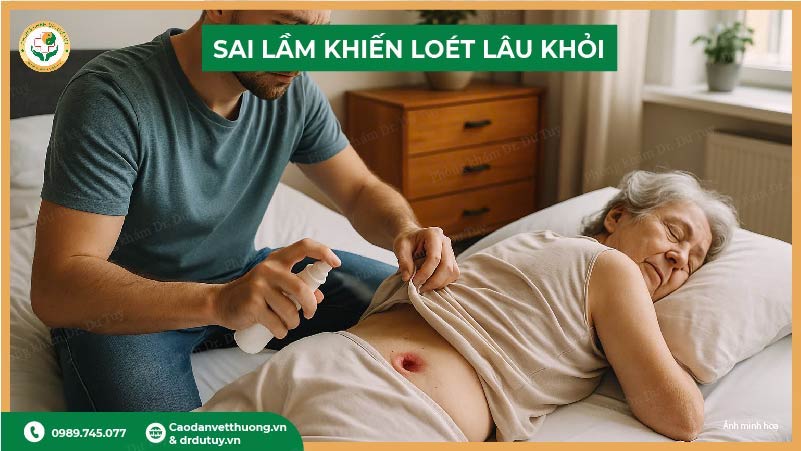 sai lầm khiến loét cùng cụt lâu khỏi