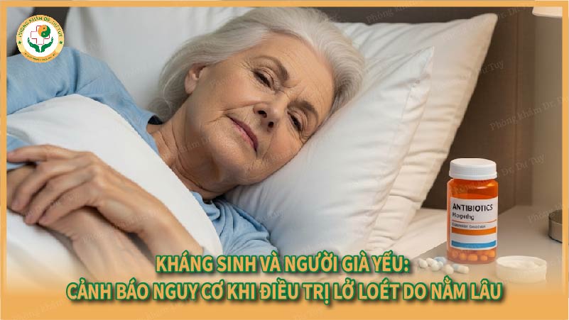 Kháng sinh và người già yếu: Cảnh báo nguy cơ khi điều trị lở loét do nằm lâu