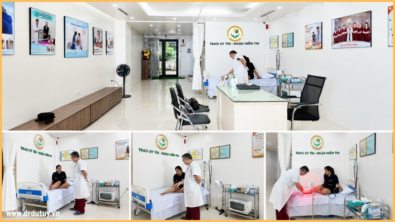 thăm khám điều trị bệnh nhân phòng khám Dr. Dư Tuy