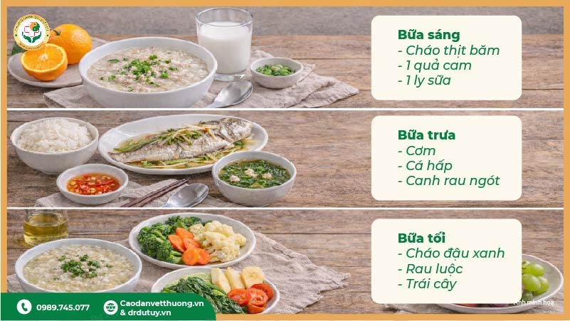 thực đơn cho người bị lở loét ngoài da